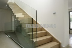 Κάγκελα γυάλινα εσωτερικού χώρου