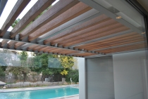 Πέργκολα  μέταλλο - ξύλο 